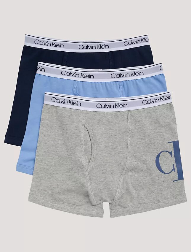 Boys Monogram Cotton Stretch 3-Pack Boxer Brief Boys Monogram Cotton Stretch 3-Pack Boxer Brief