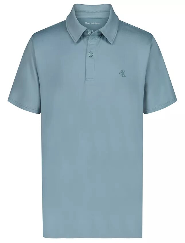 Boys Monogram Tech Polo Shirt Boys Monogram Tech Polo Shirt