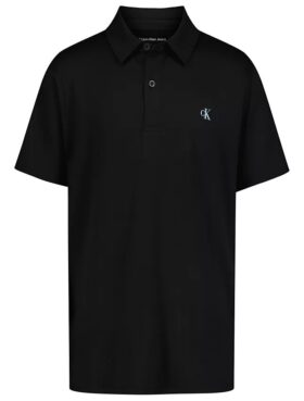 Boys Monogram Tech Polo Shirt