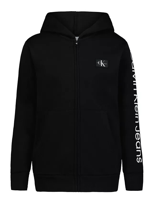 Boys Monologo Patch Zip Hoodie Boys Monologo Patch Zip Hoodie