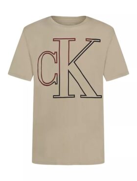 Boys Oversized Outline Monogram Crewneck Tee