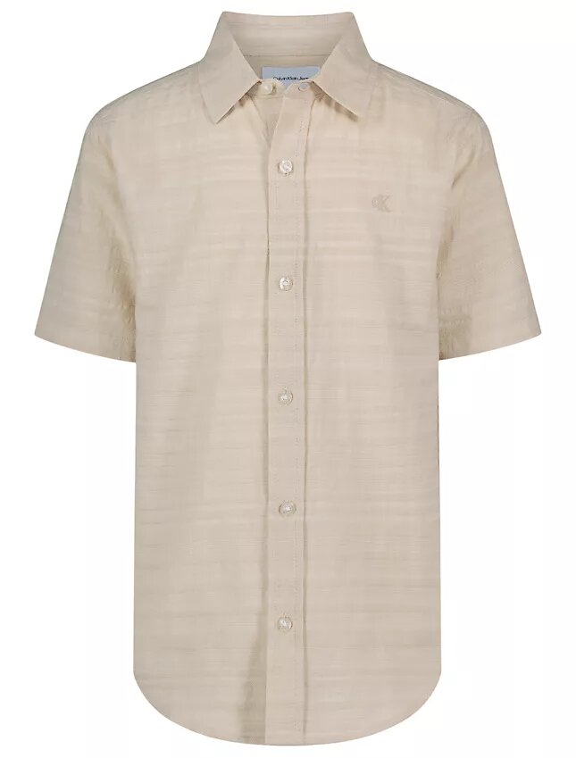 Boys Textured Stripe Classic Button-Down Shirt Boys Textured Stripe Classic Button-Down Shirt