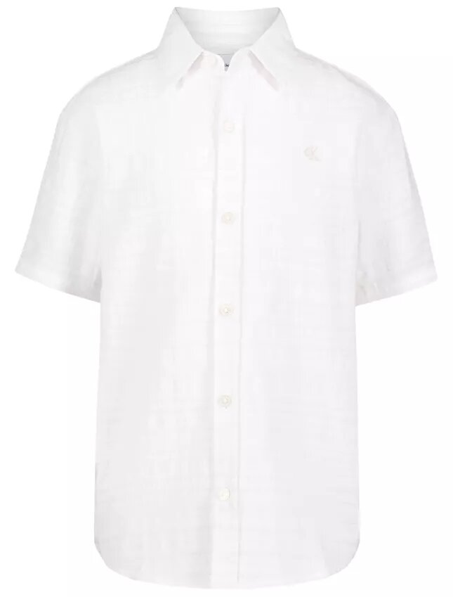 Boys Textured Stripe Classic Button-Down Shirt Boys Textured Stripe Classic Button-Down Shirt