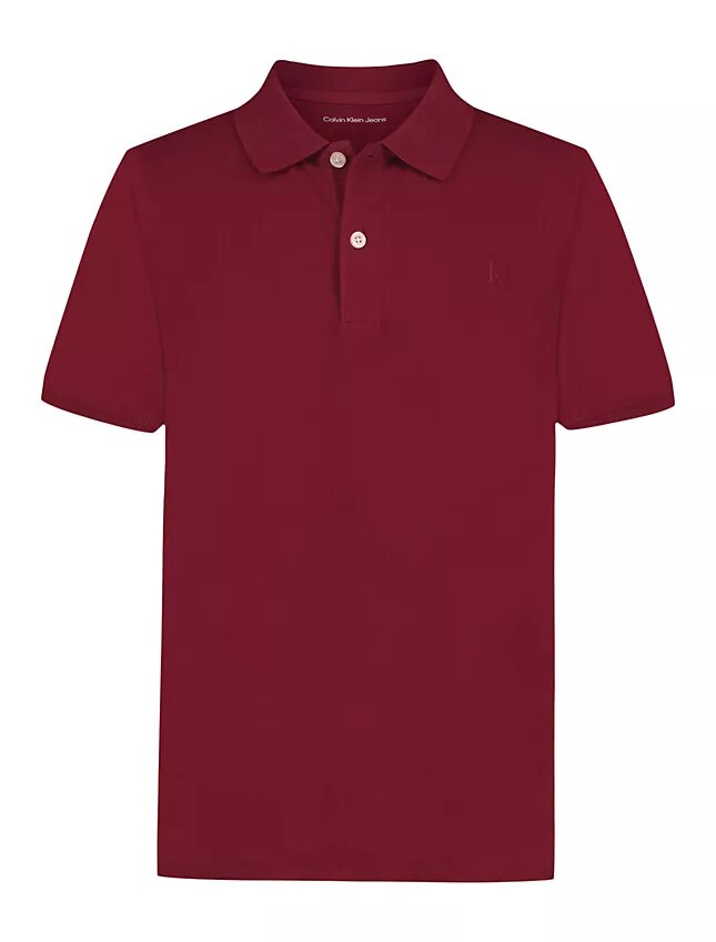Boys Tonal Monogram Polo Shirt Boys Tonal Monogram Polo Shirt