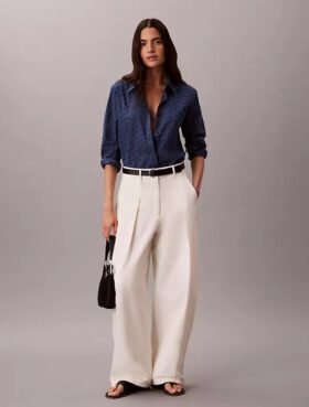 Broderie Anglaise Button-Down Shirt