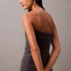 Brushed Wool Blend Strapless Dress Brushed Wool Blend Strapless Dress