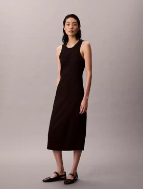 Calvin Klein Logo Midi Tank Dress Calvin Klein Logo Midi Tank Dress
