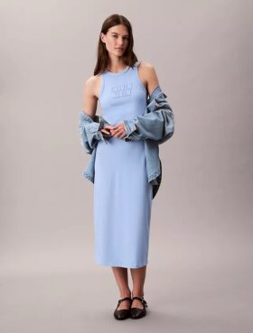 Calvin Klein Logo Midi Tank Dress