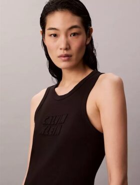 Calvin Klein Logo Midi Tank Dress Calvin Klein Logo Midi Tank Dress