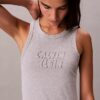 Calvin Klein Logo Midi Tank Dress