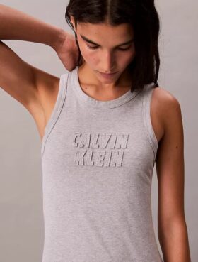 Calvin Klein Logo Midi Tank Dress