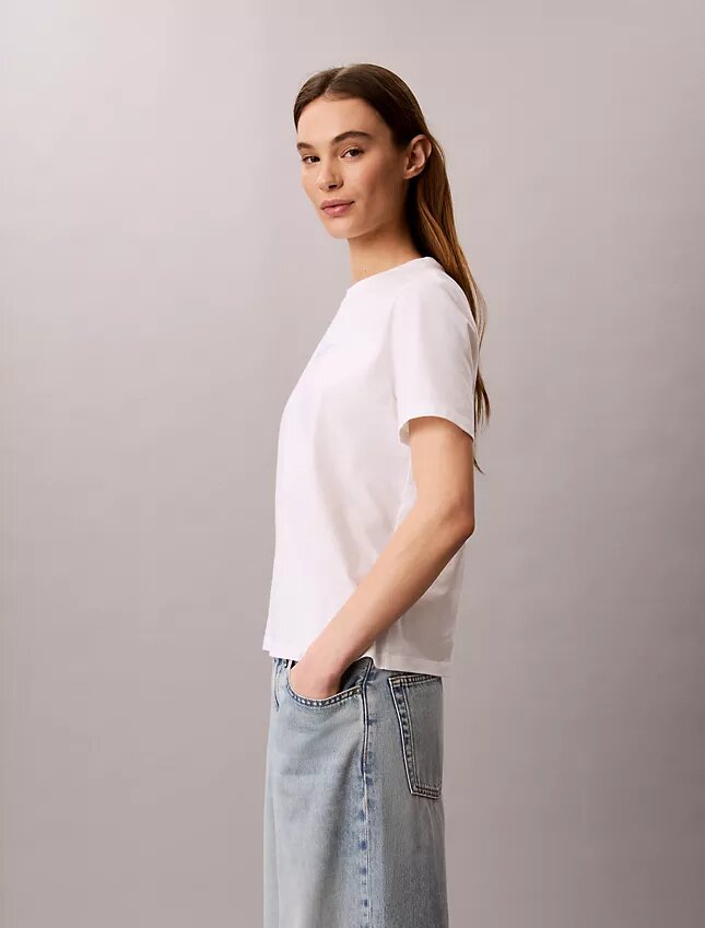 Calvin Script Logo Classic Tee Calvin Script Logo Classic Tee