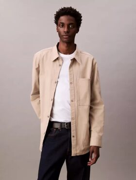 Canvas Relaxed Shirt Jacket