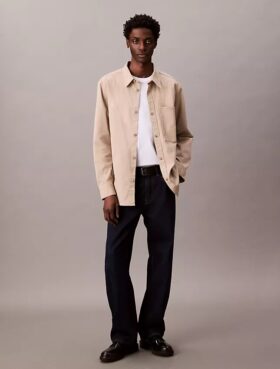 Canvas Relaxed Shirt Jacket