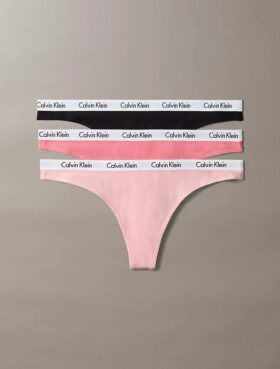Carousel Cotton Stretch Rib 3-Pack Thong