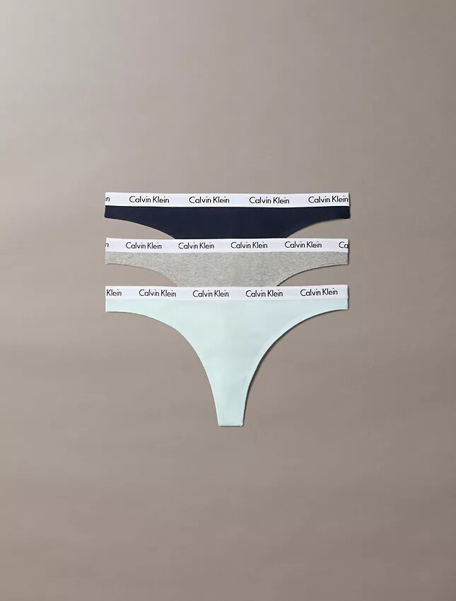 Carousel Cotton Stretch Rib 3-Pack Thong Carousel Cotton Stretch Rib 3-Pack Thong