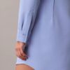 Casual Twill Mini Shirt Dress