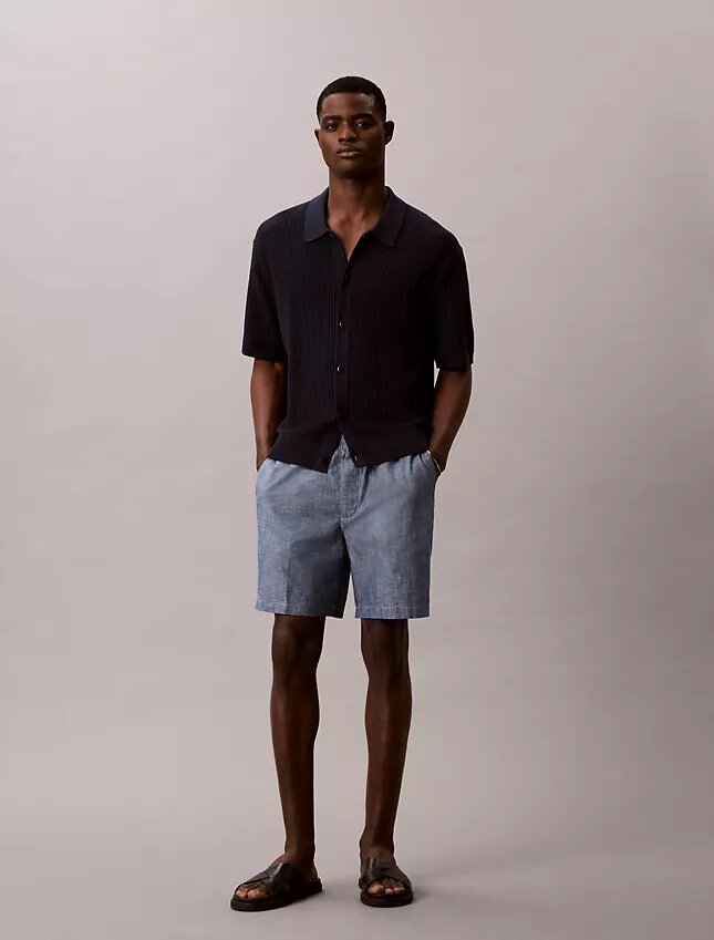 Chambray Pull-On Shorts Chambray Pull-On Shorts