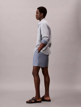 Chambray Pull-On Shorts