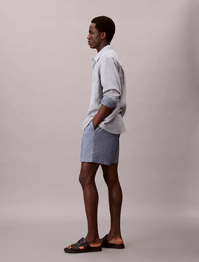 Chambray Pull-On Shorts Chambray Pull-On Shorts