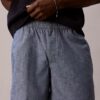 Chambray Pull-On Shorts Chambray Pull-On Shorts
