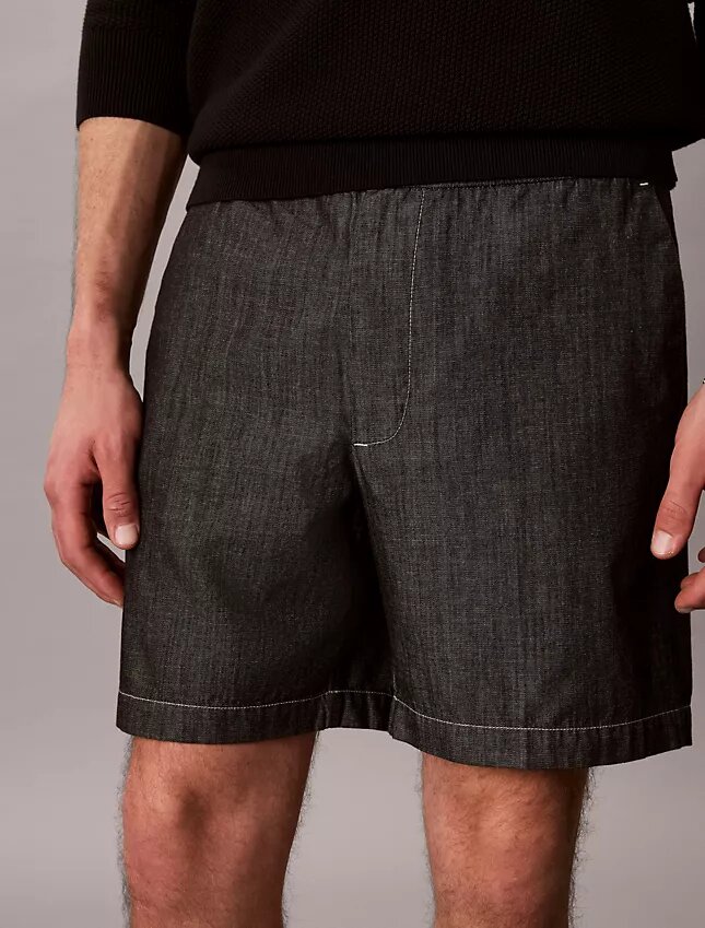 Chambray Straight 7″ Pull-On Shorts Chambray Straight 7″ Pull-On Shorts