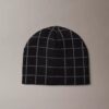 Check Jacquard Beanie