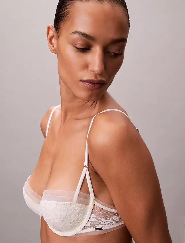 Ck Black Bridal Lightly Lined Balconette Bra Ck Black Bridal Lightly Lined Balconette Bra