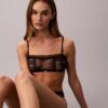 Ck Black Bridal Unlined Bandeau Bra