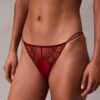 Ck Black Floral Lace Bikini