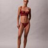 Ck Black Floral Lace Bikini