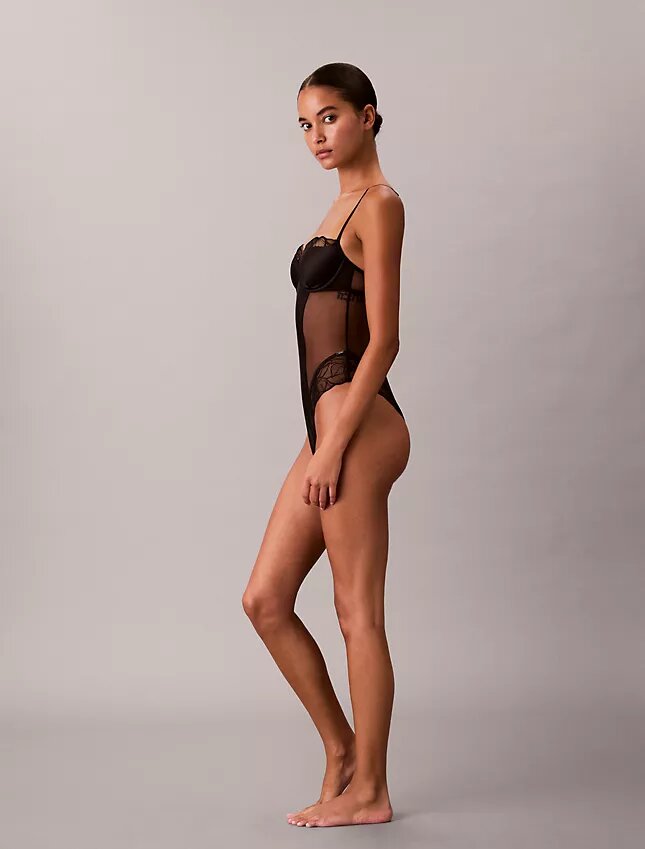 Ck Black Floral Lace Bodysuit Ck Black Floral Lace Bodysuit
