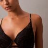 Ck Black Floral Lace Push up Plunge Bra Ck Black Floral Lace Push up Plunge Bra