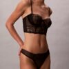 Ck Black Floral Lace Thong Ck Black Floral Lace Thong