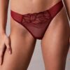 Ck Black Floral Lace Thong