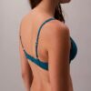 Ck Black Geo Lace Lightly Lined Plunge Bra