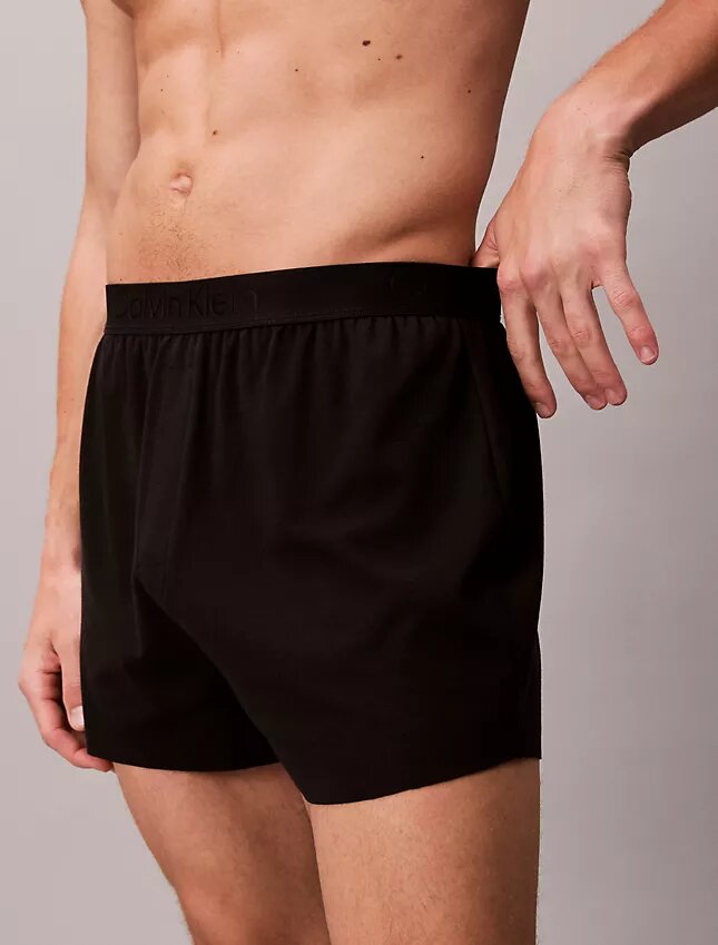 Ck Black Lounge Slim Knit Boxer Ck Black Lounge Slim Knit Boxer