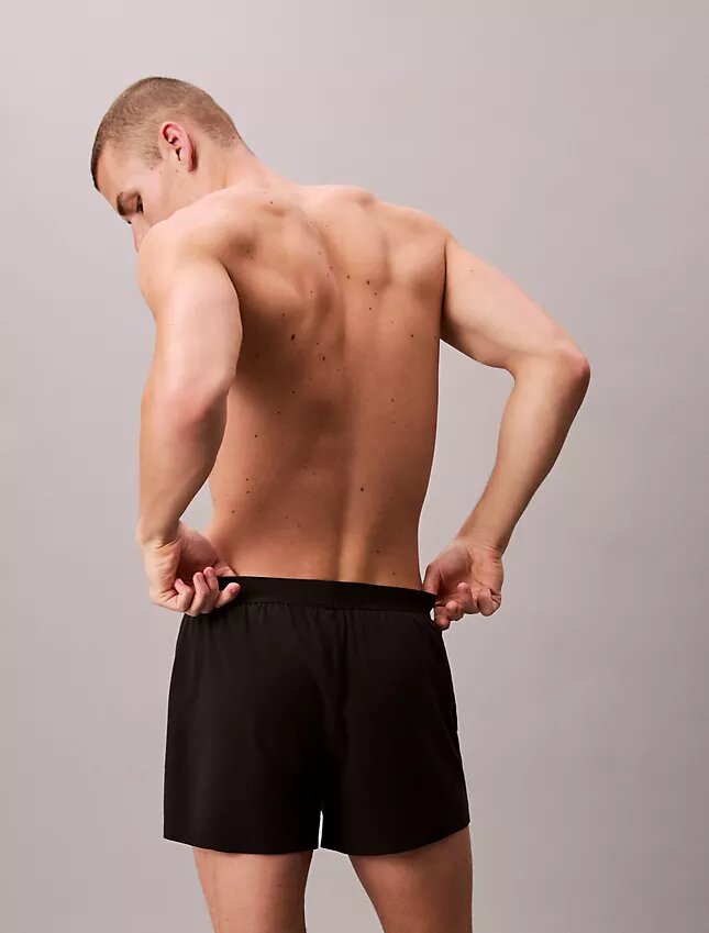 Ck Black Lounge Slim Knit Boxer Ck Black Lounge Slim Knit Boxer
