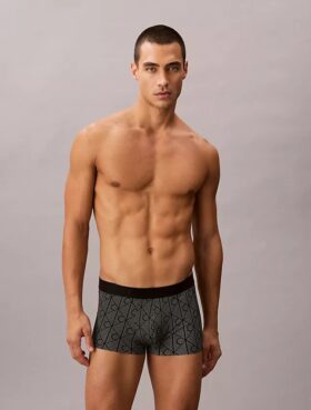 Ck Black Print Low Rise Trunk