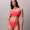 Ck Icon Solid Swim Bikini