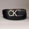 Ck Logo Plaque Reversible Dress Belt Ck Logo Plaque Reversible Dress Belt