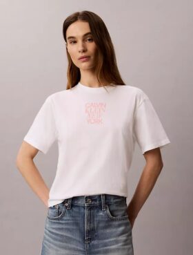 Ck Ny Photo Graphic Boxy Tee