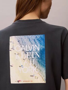 Ck Ny Photo Graphic Boxy Tee