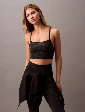 Ck Sport Seamless Print Sports Bra