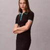 Colorblock Trim Midi Dress