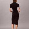 Colorblock Trim Midi Dress