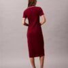Colorblock Trim Midi Dress