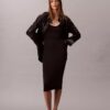 Colorblock Trim Sleeveless Dress
