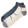 Combed Cotton 3-Pack Cushion No Show Socks Combed Cotton 3-Pack Cushion No Show Socks