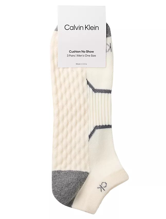 Combed Cotton 3-Pack Cushion No Show Socks Combed Cotton 3-Pack Cushion No Show Socks